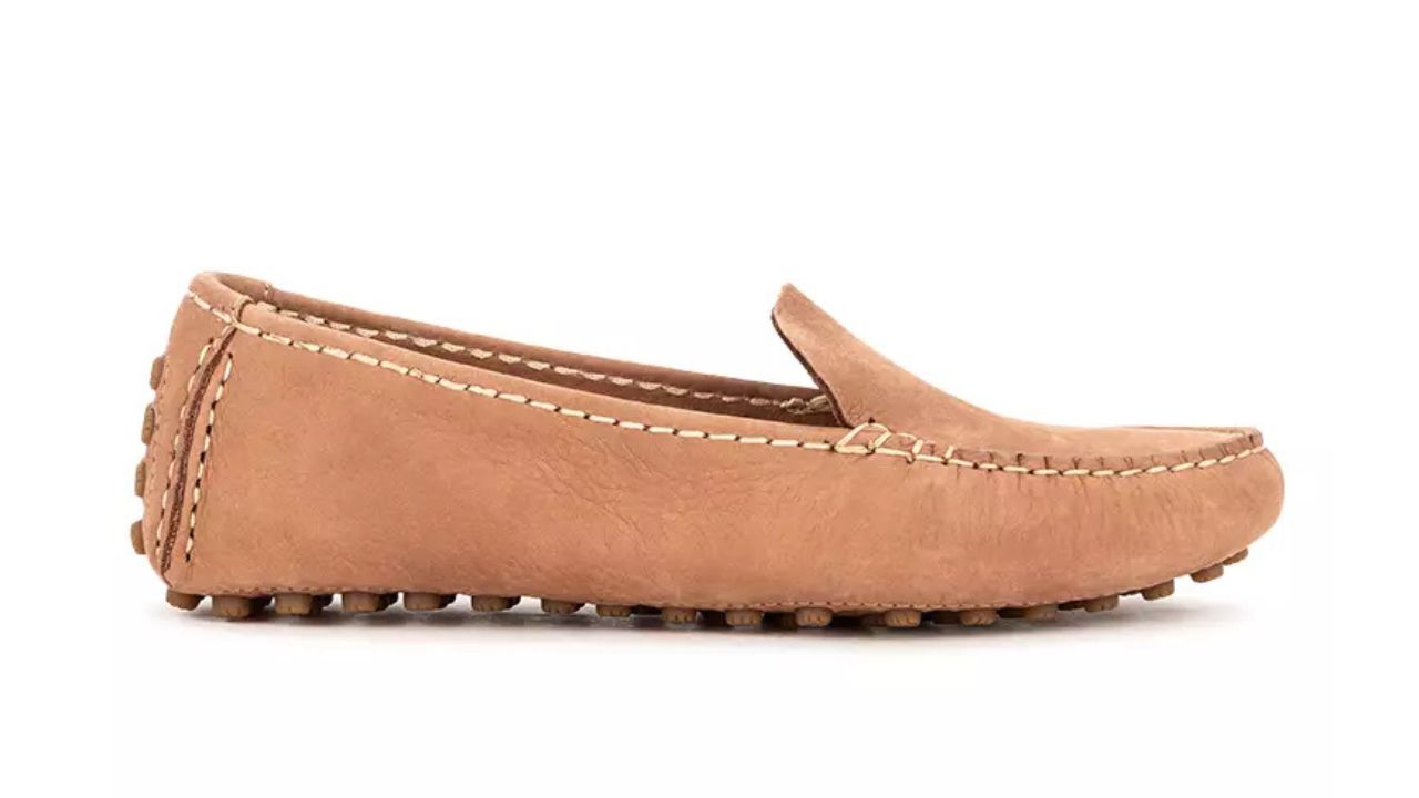 Sperry Women's Port Driving Moc Medium Beige (STS89607) Shoes