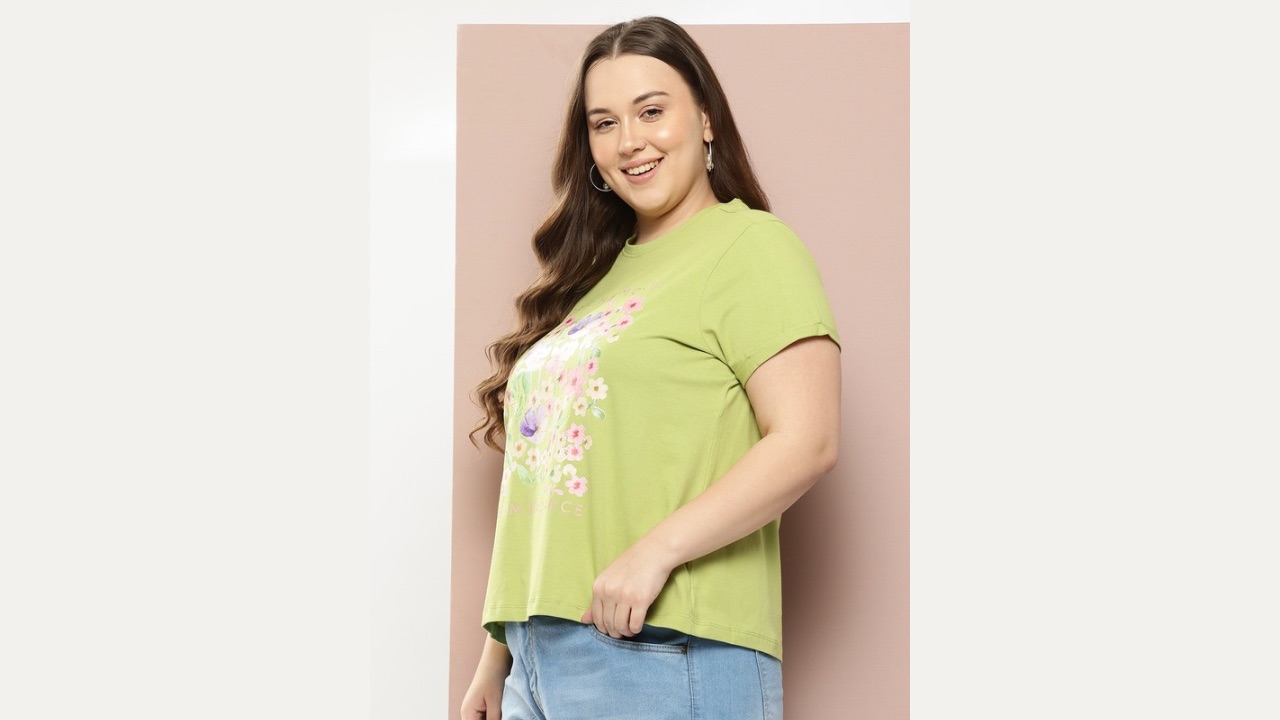 Sztori Plus Size Floral Print T-shirt