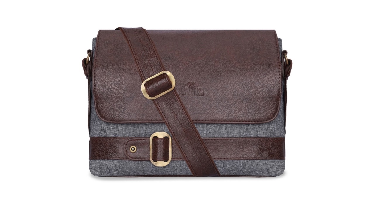 THE CLOWNFISH Eleganza Textured Structured Sling Bag