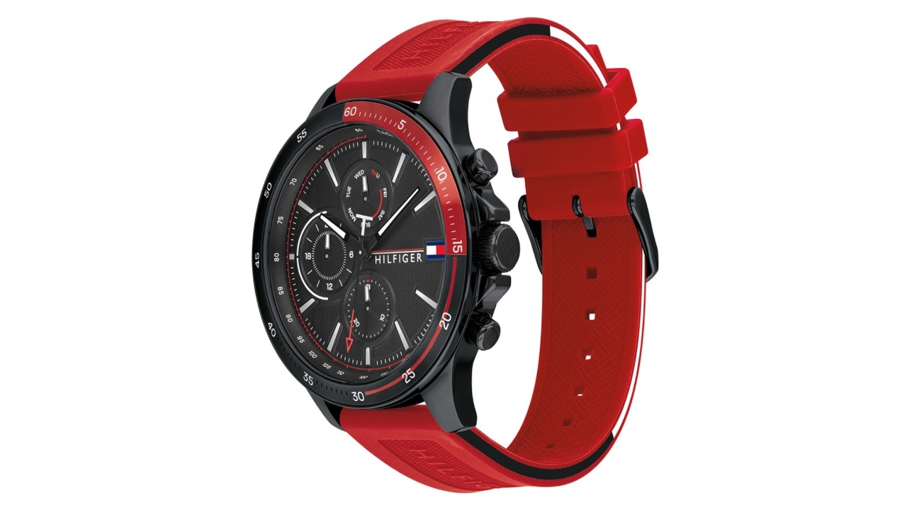 Tommy Hilfiger Bank Men Black Analogue Chronograph Watch TH1791722