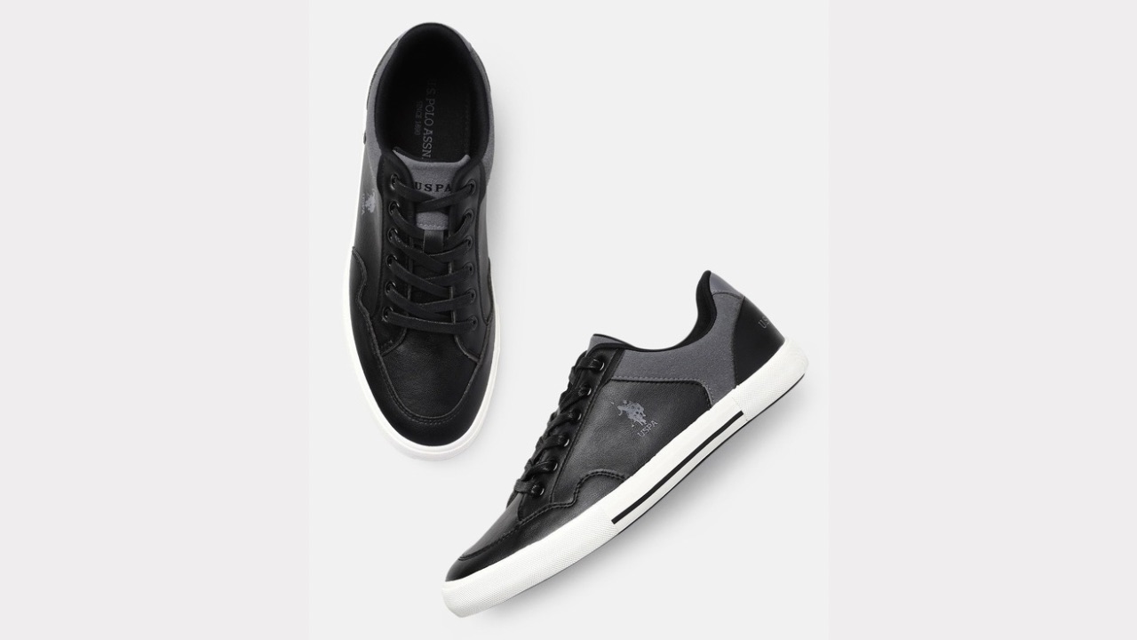 U.S. Polo Assn. Men Contrast Sole Sneakers