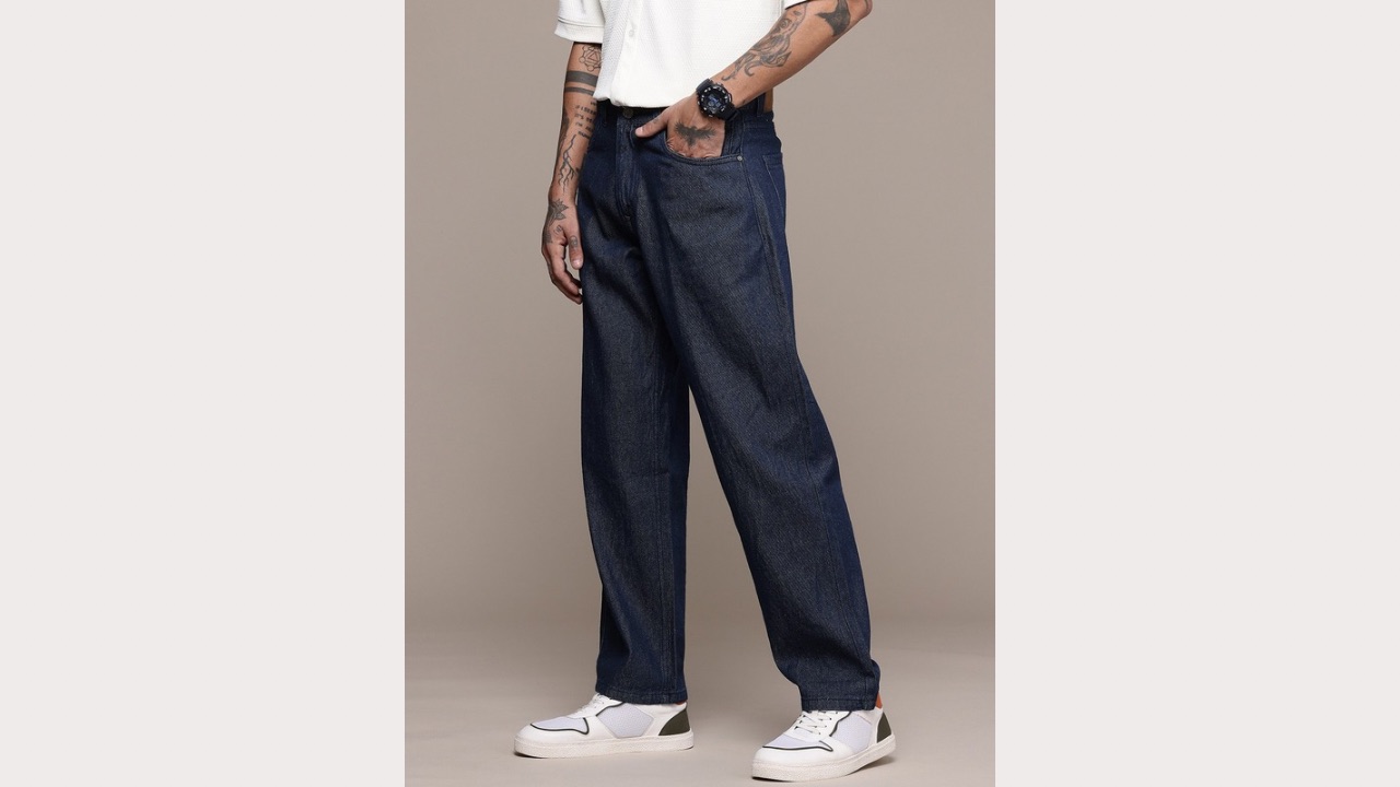 WROGN Men Pure Cotton Loose Fit Jeans