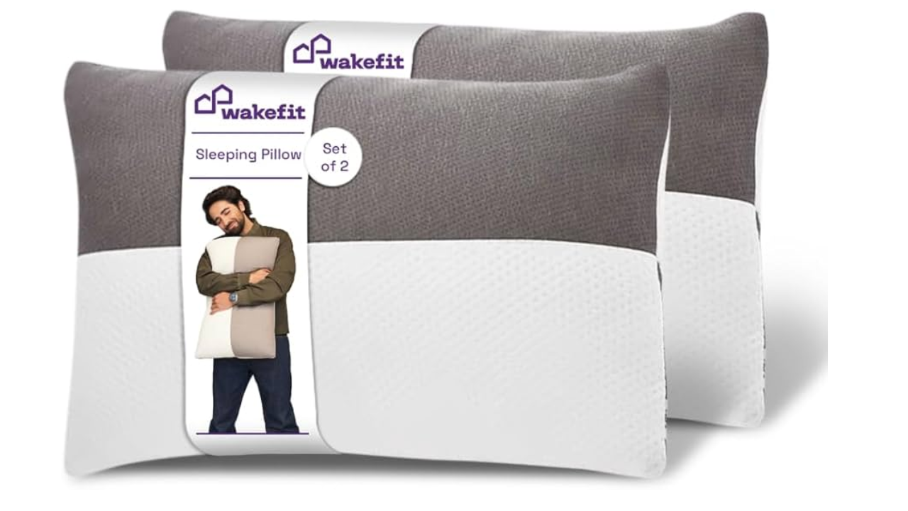 Wakefit Height Adjustable Hollow Fiber Sleeping Pillow