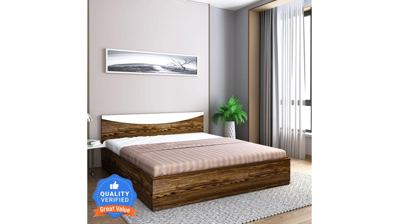 Flipkart Perfect Homes Carol Engineered Wood Queen Bed