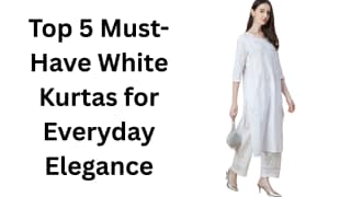 best white kurtas for women from Myntra for casual and ethnic wear