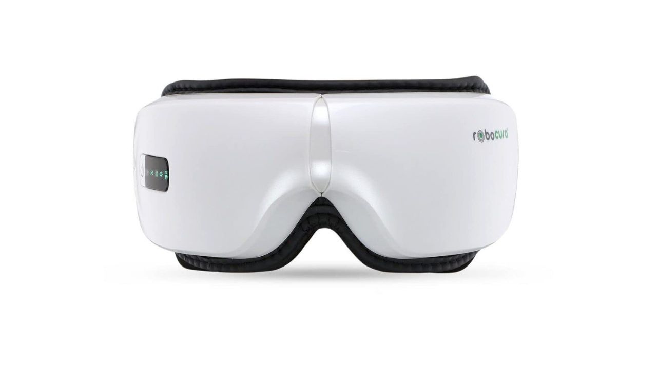 ROBOCURA White Eye Massager with Heat Therapy