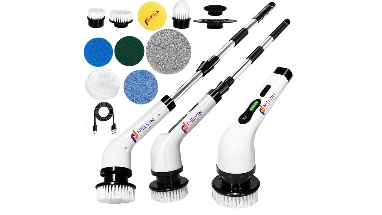 NELVINEXPORTS Electric Spin Scrubber