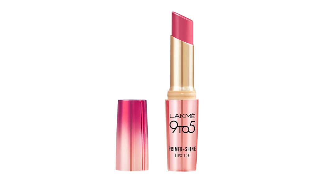 Lakme Pink Rose Primer+Shine Lipstick