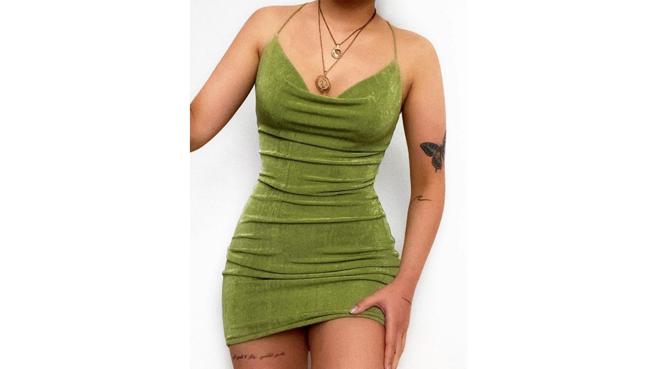 Stylecast Halter Neck Sleeveless Bodycon Mini Dress