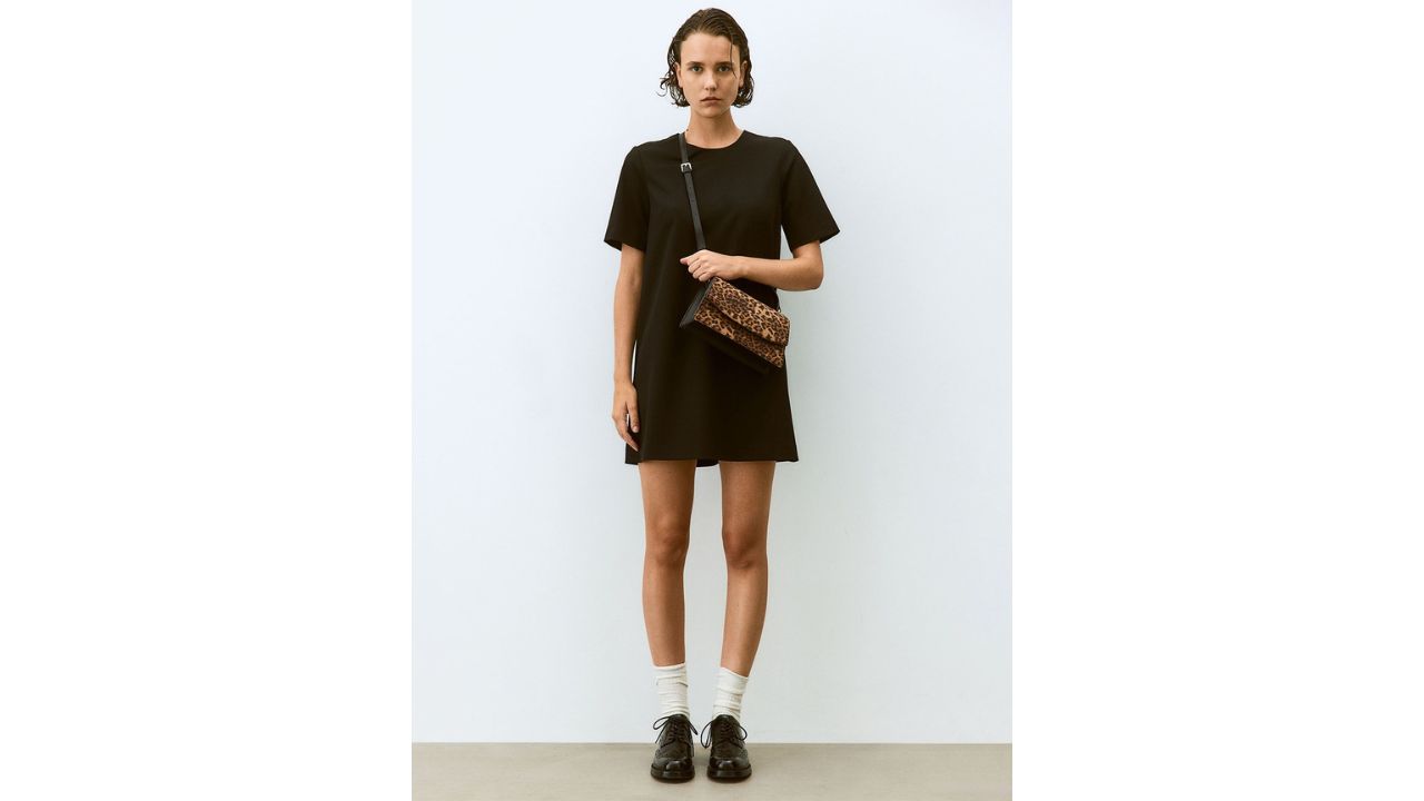 H&M Round Neck T-Shirt Mini Dresses