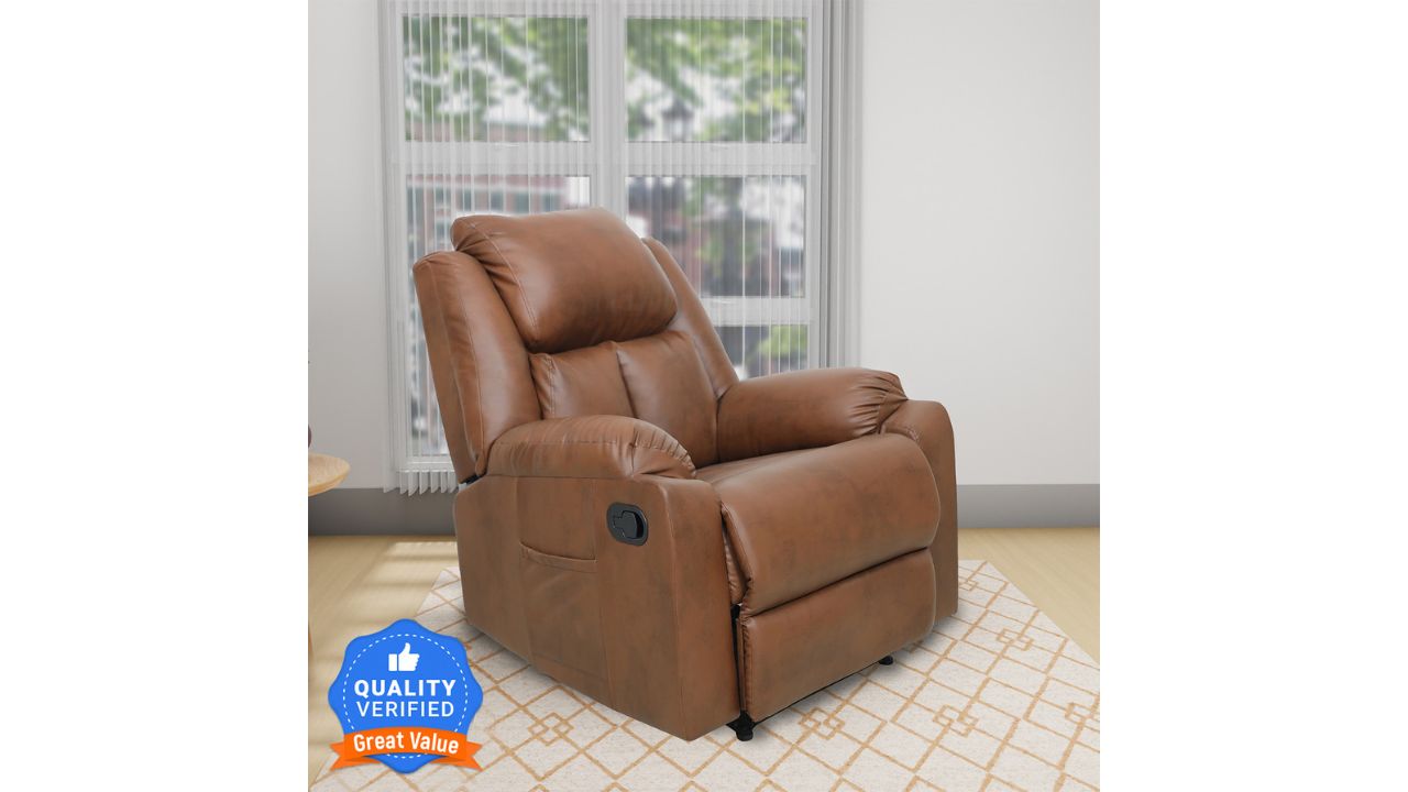 Flipkart Perfect Homes Sauron Leatherette Manual Recliner