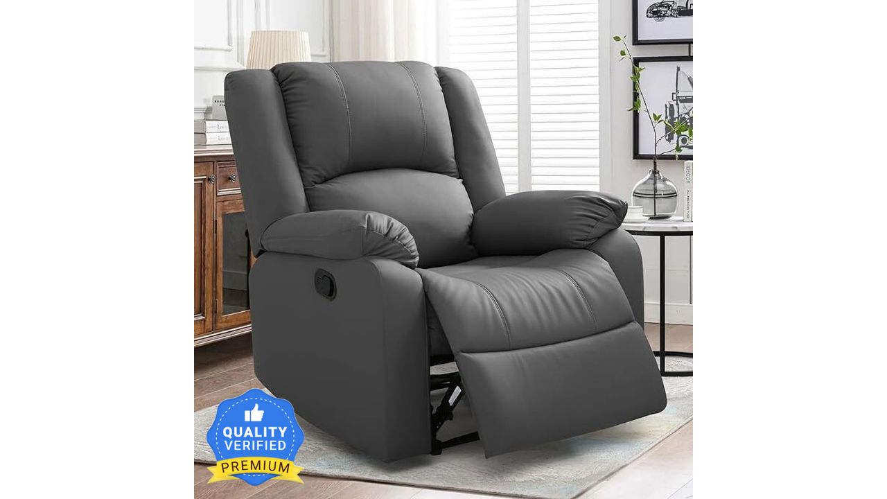 Seventh Heaven Leatherette Manual Recliner