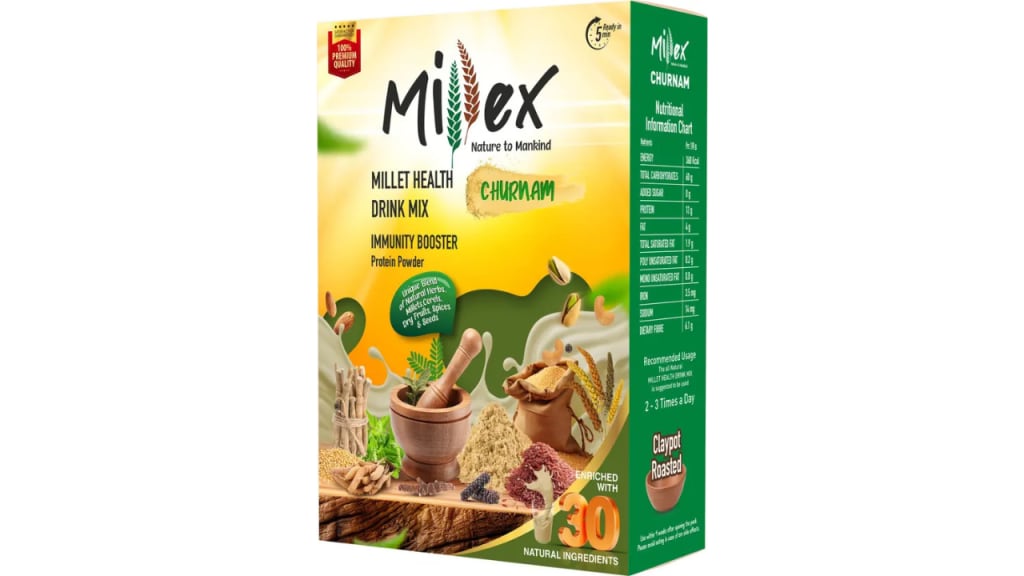Millex Millet Health Drink Mix With 30 Nutrients & 18 Herbs