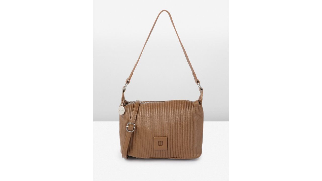 DressBerry Self-Striped Structured Shoulder Bag