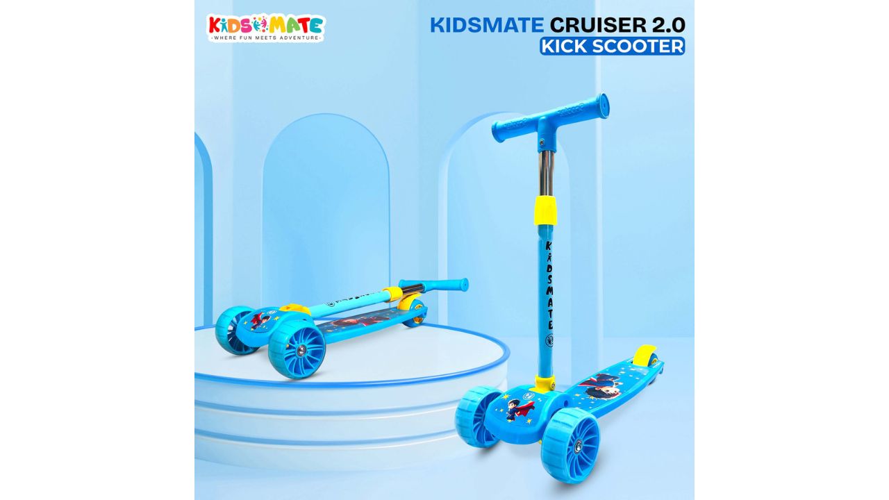 KIDSMATE Cruiser 2.0 Foldable 3-Wheel Kick Scooter