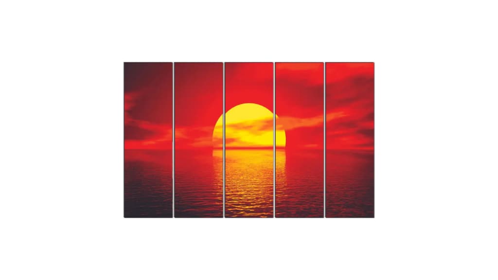 Sunrise Wall Painting for Bedroom or Study
