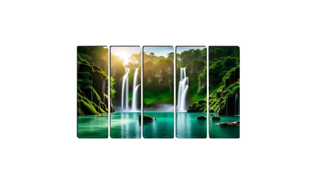 Waterfall Wall Painting for Living Room