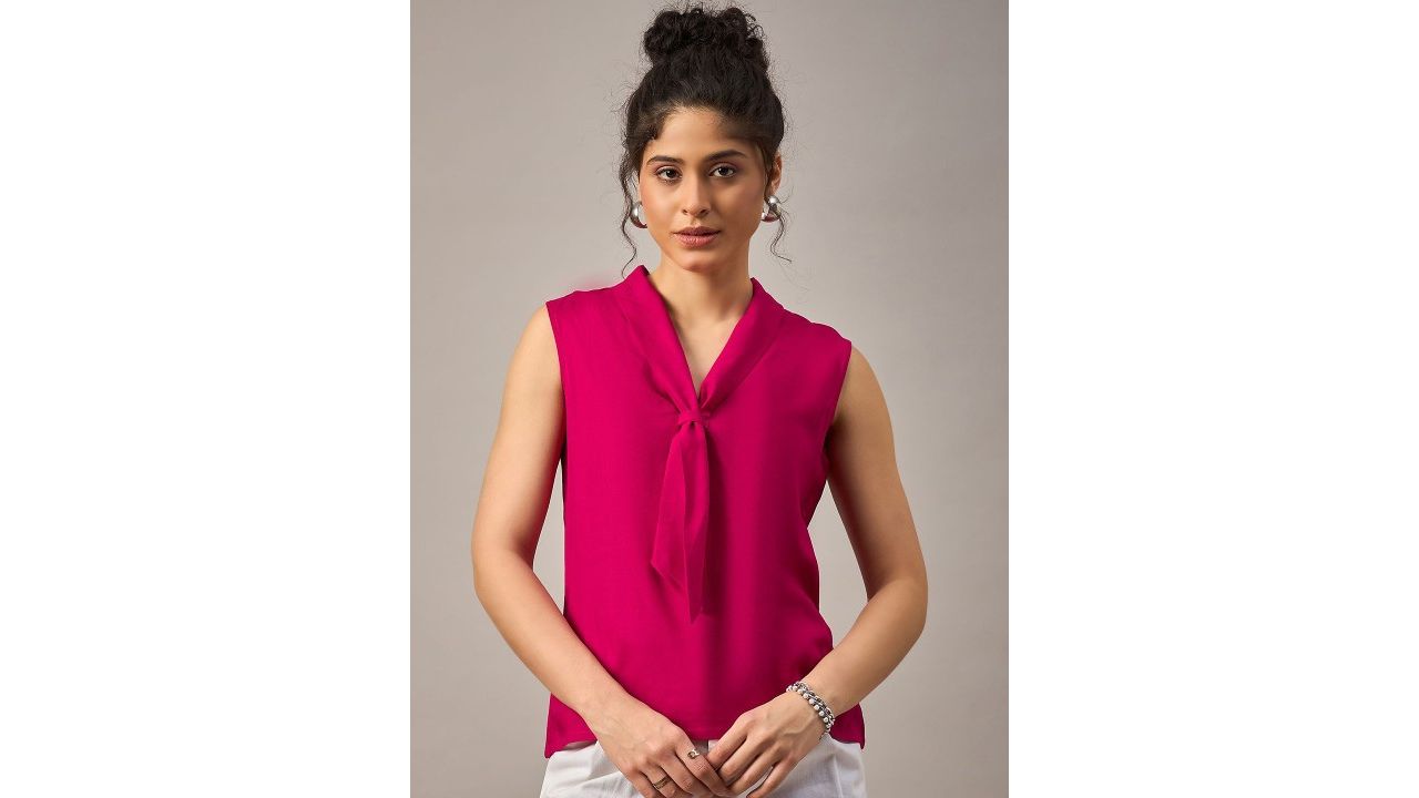 Roadster Front Tie Sleeveless Top
