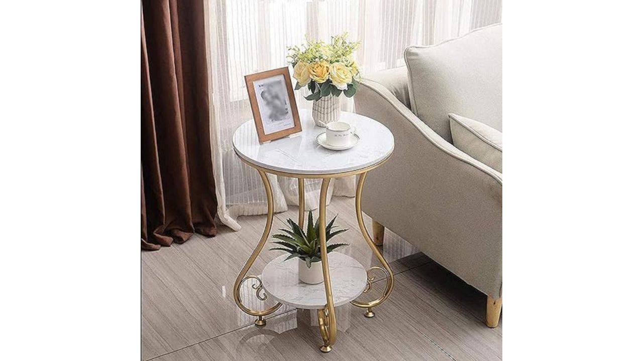 Wellwoodmart Metal Coffee Table