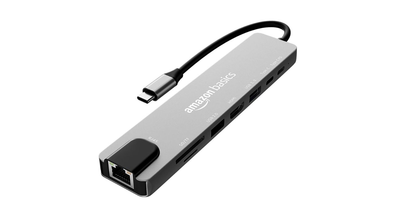 Amazon Basics USB-C Hub Dock 8-in-1