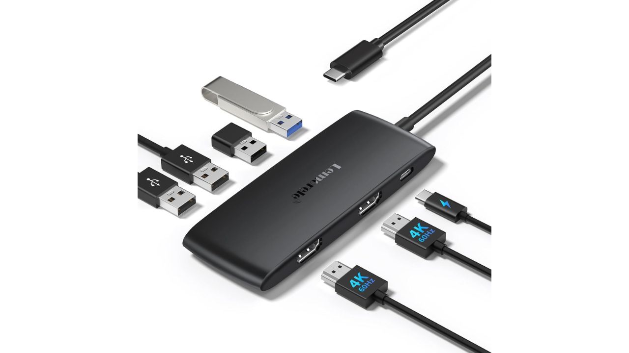 USB C Hub Docking Station 7-in-1