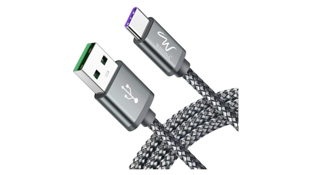 Dash Charging Nylon Braided - Wayona USB Type-C Cable 2M