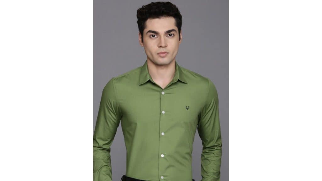 Allen Solly Comfy Slim Fit Spread Collar Formal Shirt