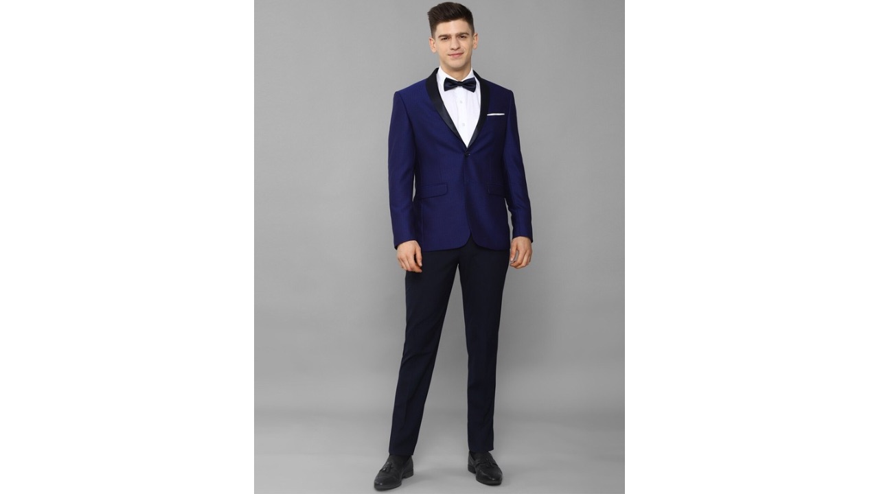 Allen Solly Men Navy Blue Suits
