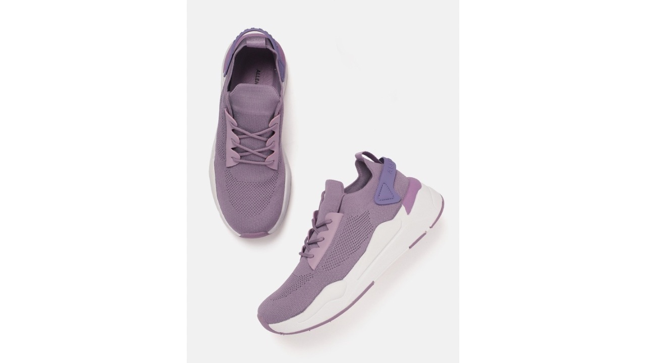 Allen Solly Women Woven Design Round-Toe Everyday Sneakers