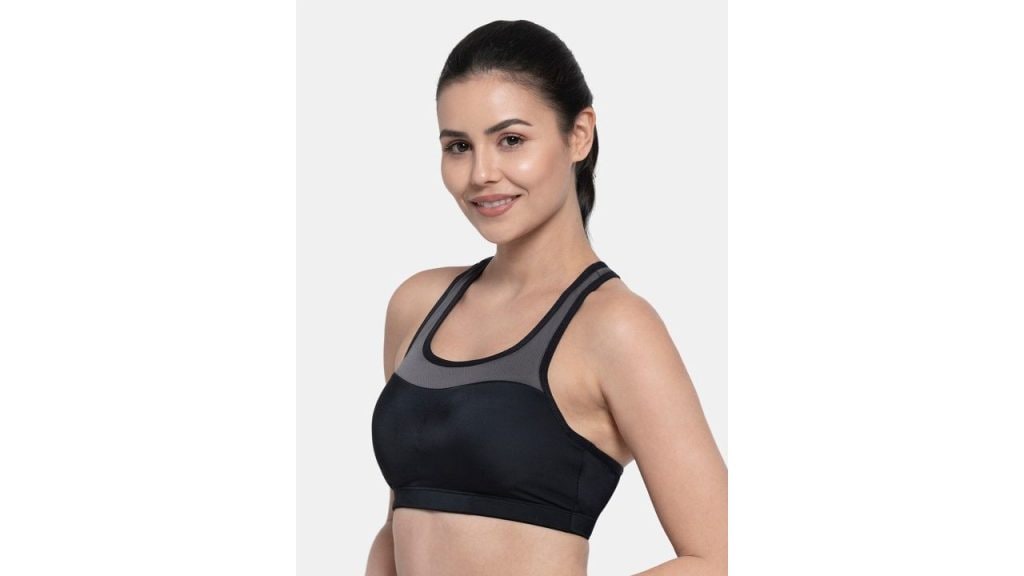 Amante Black Non Padded & Non-Wired Workout Bra