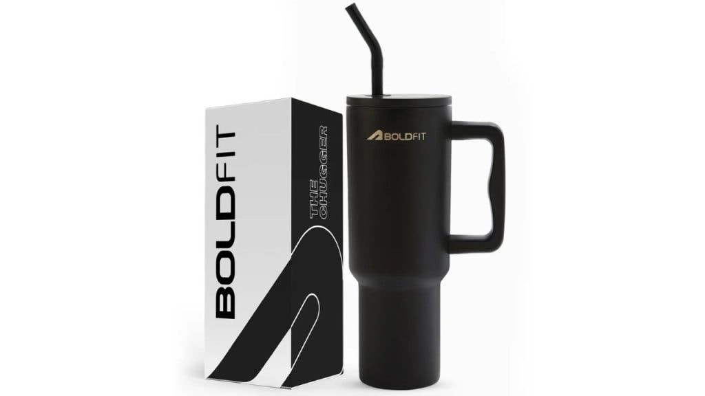 BOLDFIT Insulated Tumbler with Lid and Handle