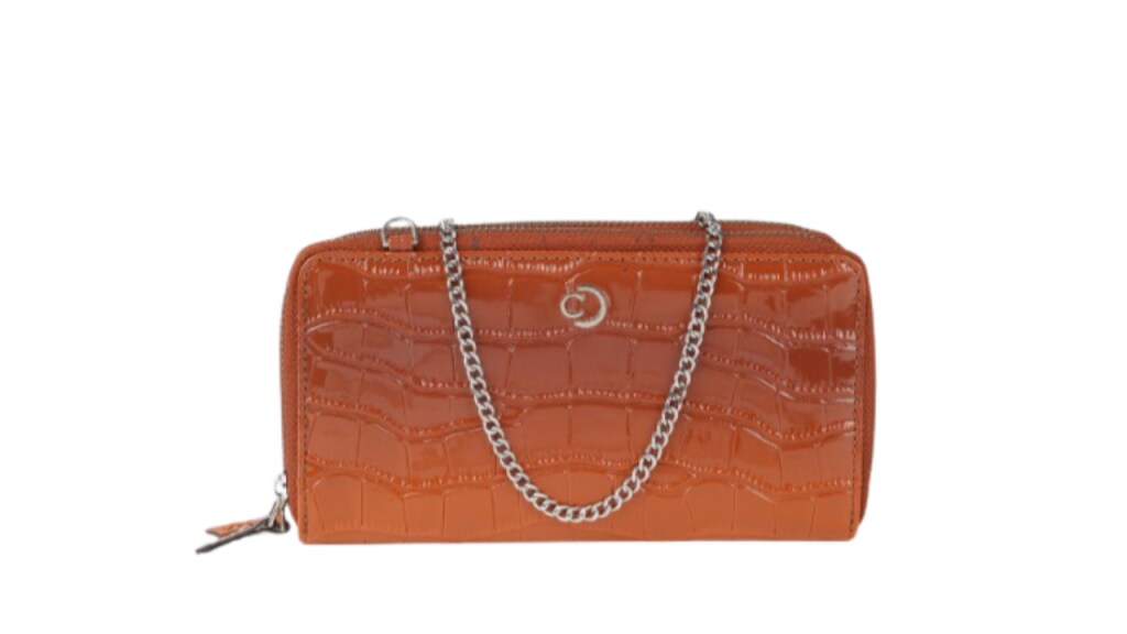 Caprese Animal Textured Zip Around Wallet