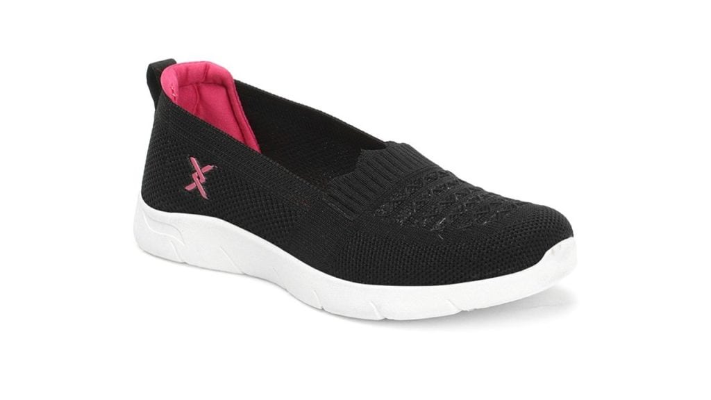 Carlton London Women Textured Round Toe Flyknit Mesh Slip-On Sneakers