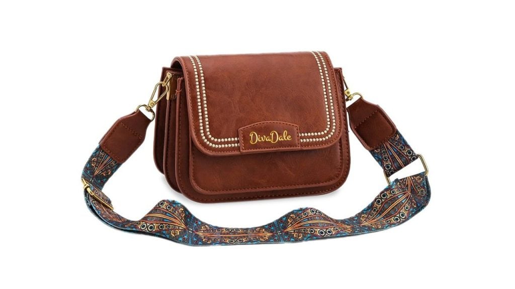 Diva Dale Embroidered Structured Sling Bag