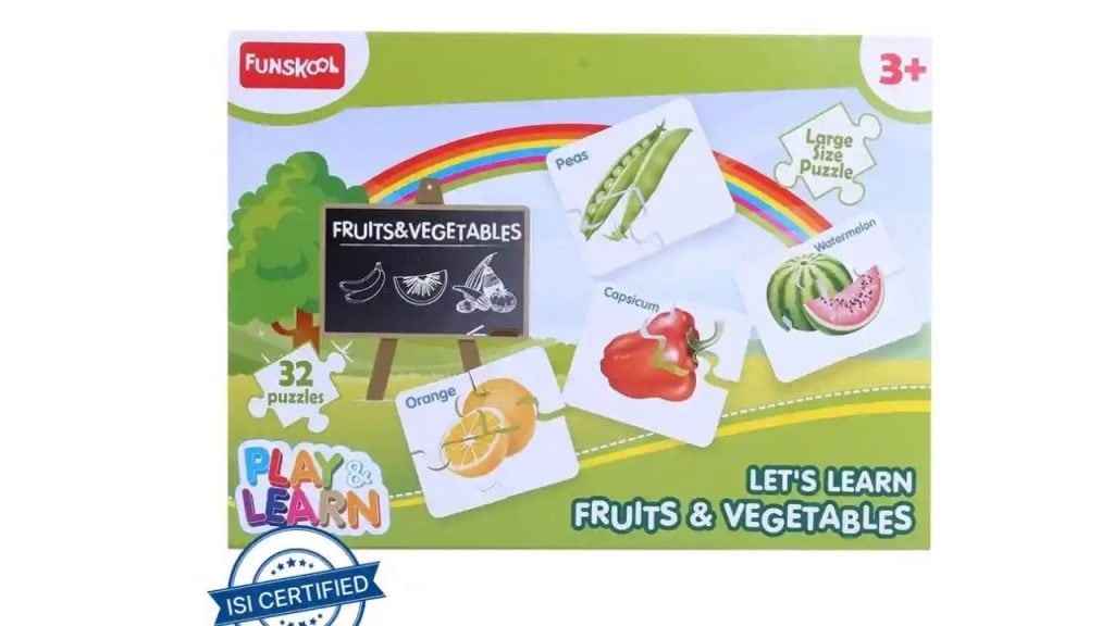 Funskool Fruits & Vegetables Puzzle – Healthy Food, Happy Brains