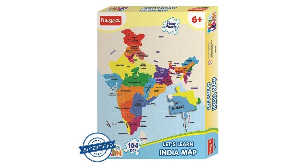 Funskool India Map Puzzle – A Geography Lesson You Can Touch