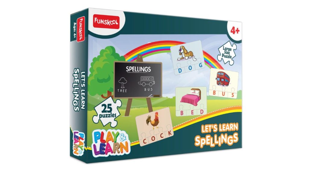 Funskool Play & Learn Spelling Puzzle – Building Words Brick by Brick