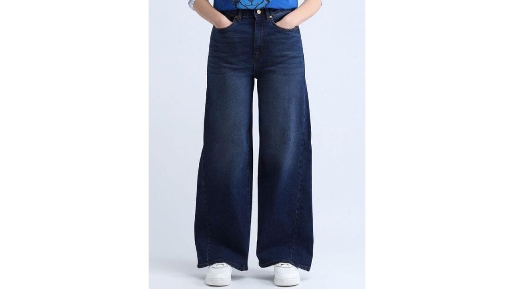 Flying Machine K-Street X High Rise Baggy Fit Jeans