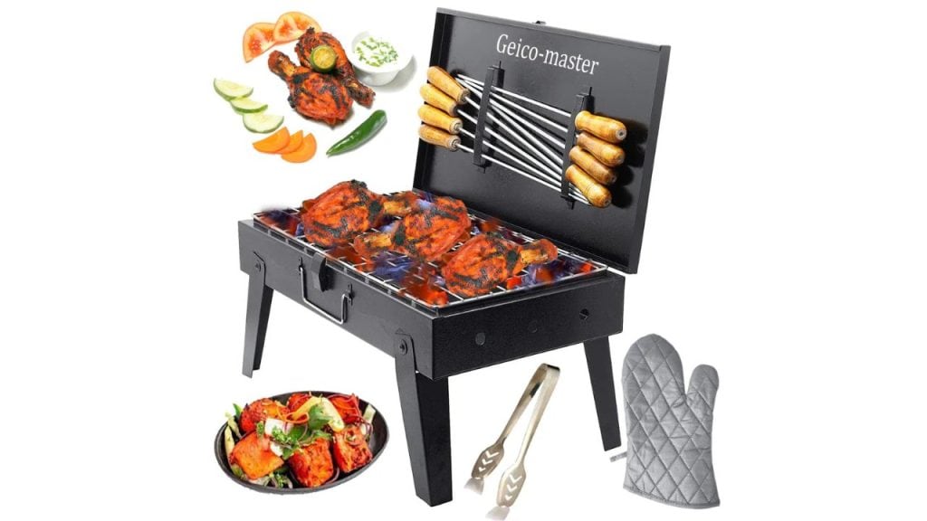 Geico master Briefcase Folding Barbecue Grill