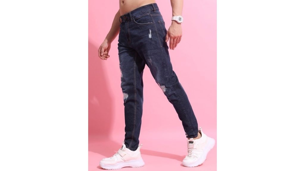 HIGHLANDER Men Mid-Rise Skinny Fit Distressed Stretchable Jeans