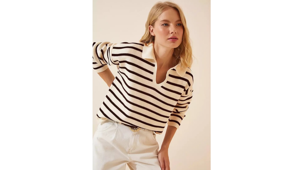 Happiness Istanbul Polo Collar Knitwear Sweater