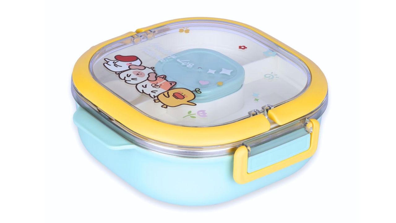 KRESHU Three Compartment Lunch Box