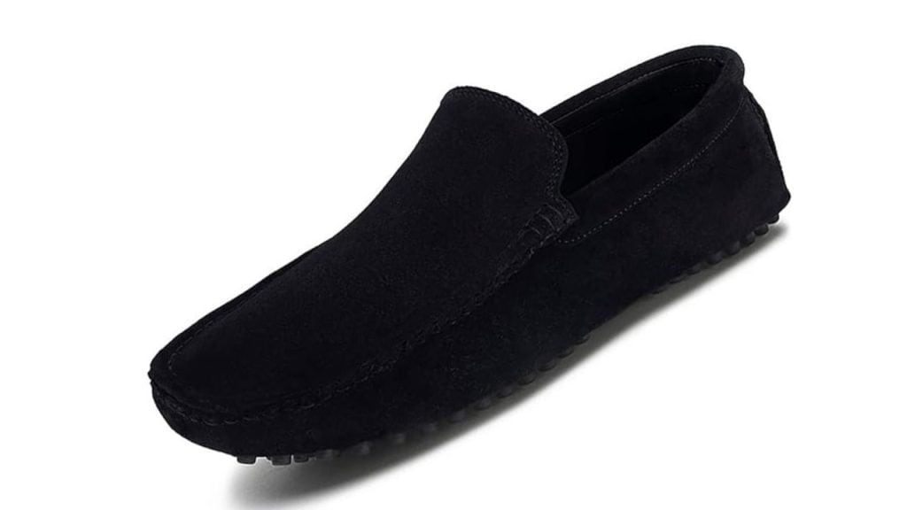 Louis Stitch Men’s Italian Suede Leather Driving Loafer