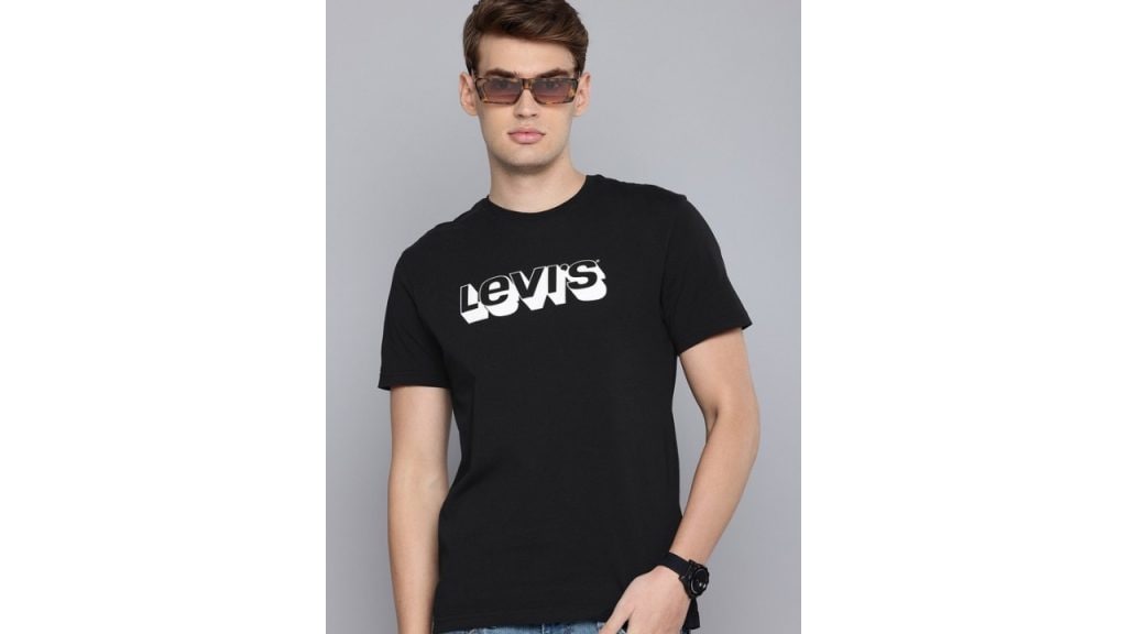 Levis Brand Logo Printed Pure Cotton T-shirt
