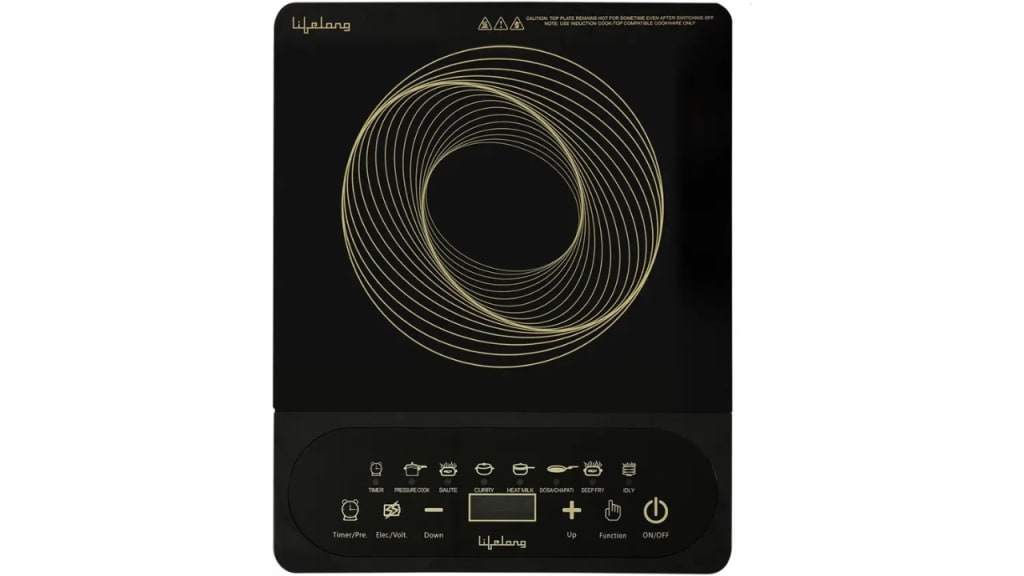 Lifelong 2100W Cooktop – Smart touch panel and 7 cooking presets
