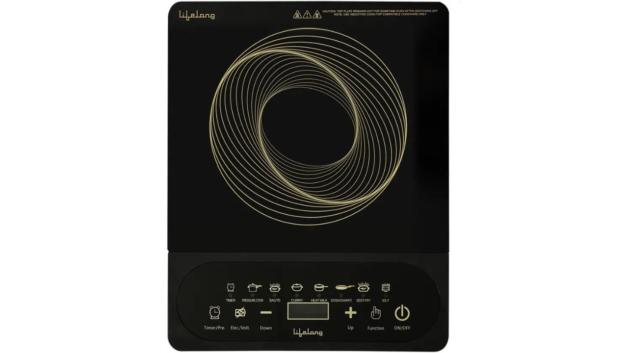 Lifelong 2100W Cooktop – Smart touch panel and 7 cooking presets
