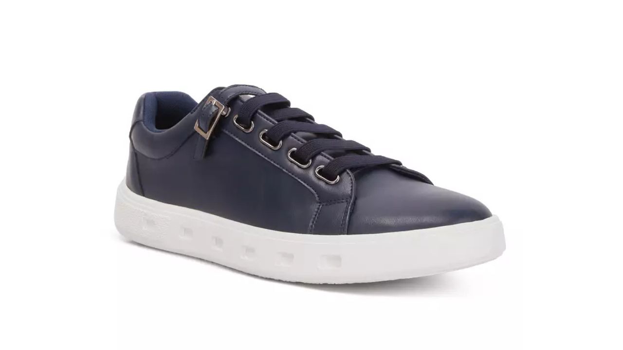 London Rag Belt Buckle Men's Sneakers in Navy
