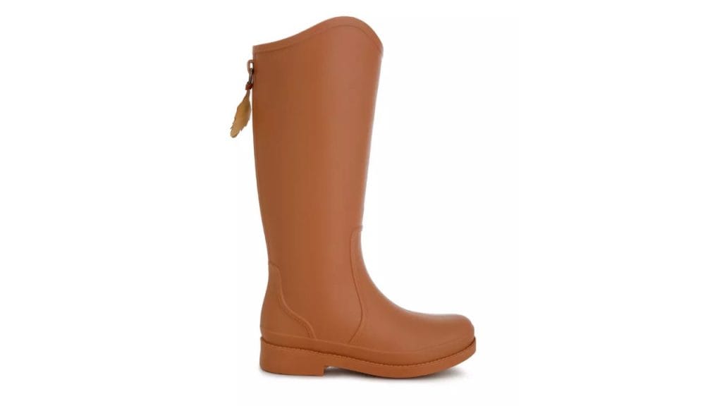 London Rag Charm Detail Rain Boots In Tan