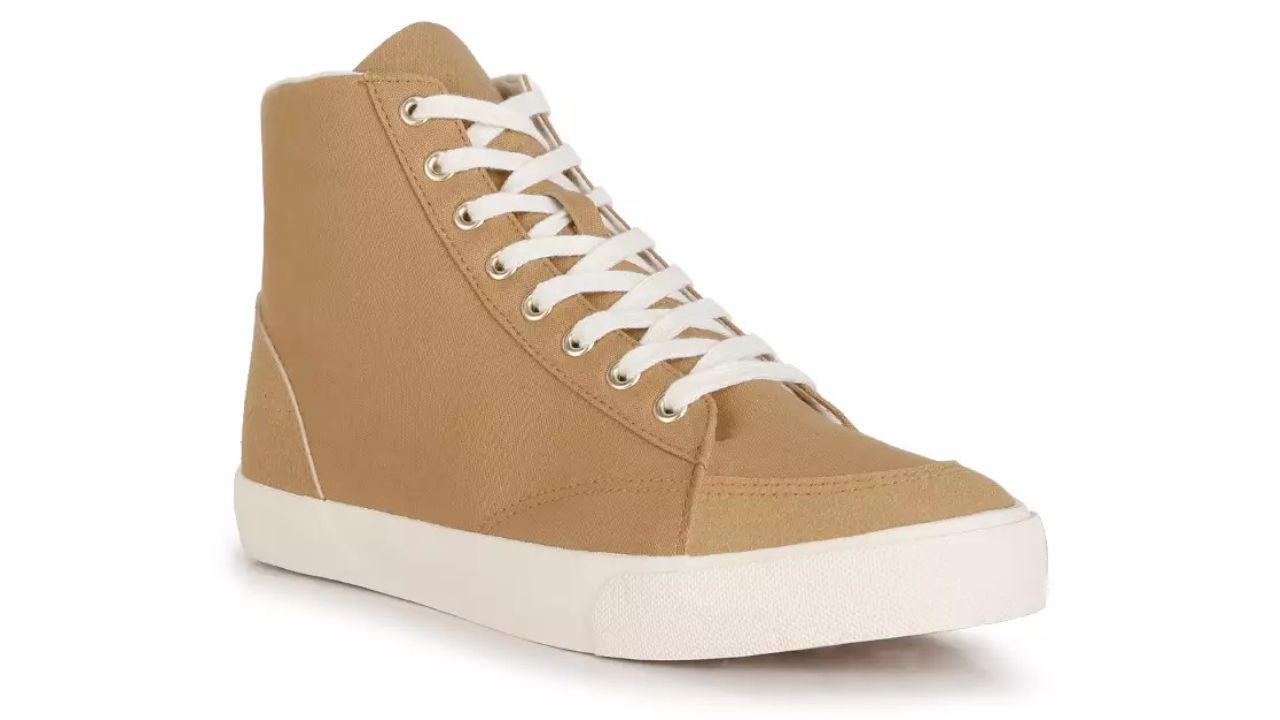 London Rag Men's Ankle Length Solid Sneakers In Beige