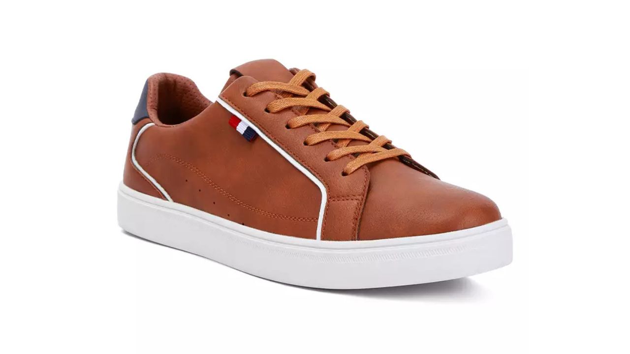 London Rag Men's Low Top Lace-up Sneakers in Tan